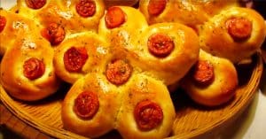 Sausage Flower Bread Recipe