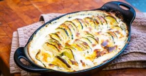 Low-Carb Squash And Zucchini Gratin Recipe