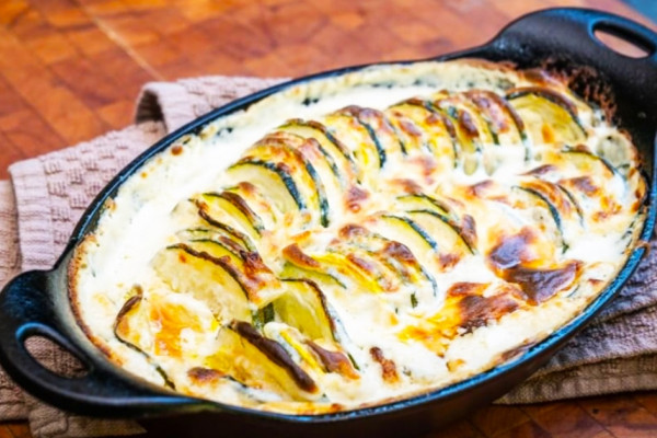 Squash And Zucchini Gratin Recipe - Easy Casserole Recipes