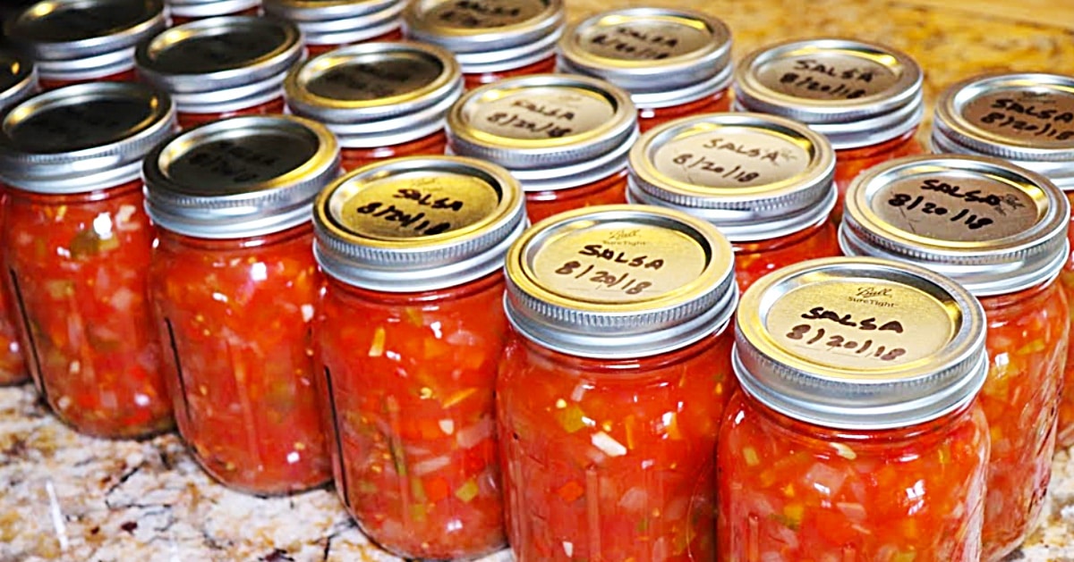 Homemade Canned Zesty Salsa Recipe | DIY Joy Projects and Crafts Ideas