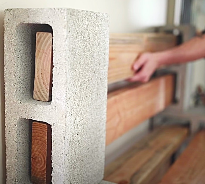 How To Make A Shelving Unit At Home - Cinder Block Furniture -DIY Shelves