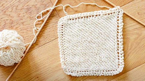 How To Knit A Farmhouse Washcloth | DIY Joy Projects and Crafts Ideas