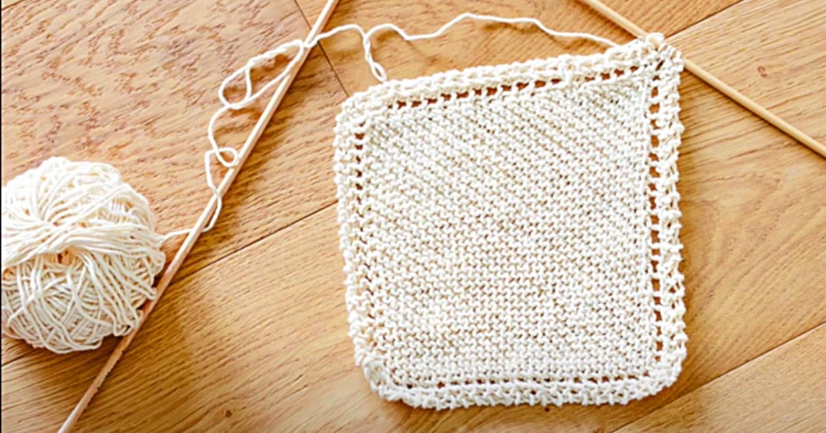 How to Knit a Farmhouse Kitchen Dishcloth - Making it in the Mountains