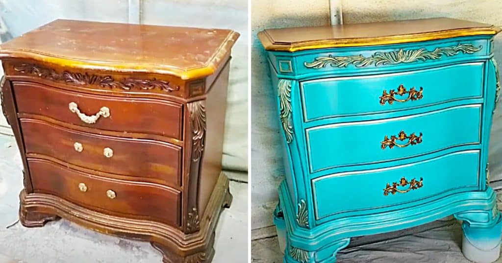 How To Makeover A Piece Of Furniture For $25 - Shabby Chic Furniture - Chalk Paint Makeover
