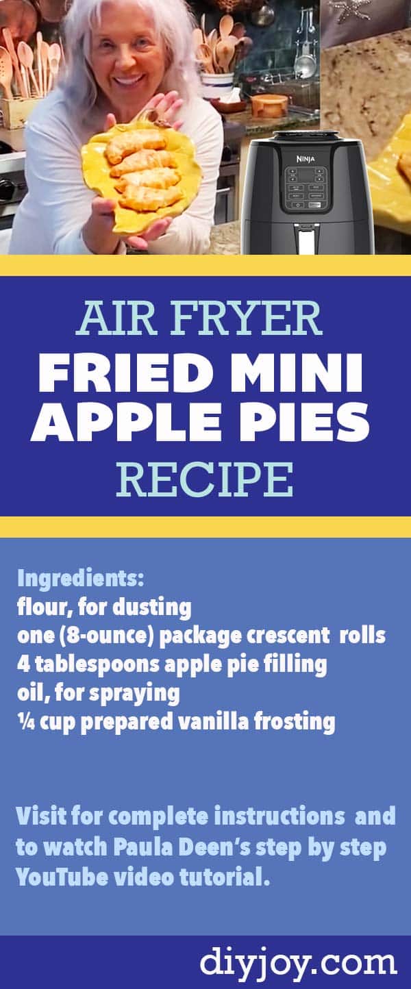 Air Fryer Fried Apple Pies With Paula Deen