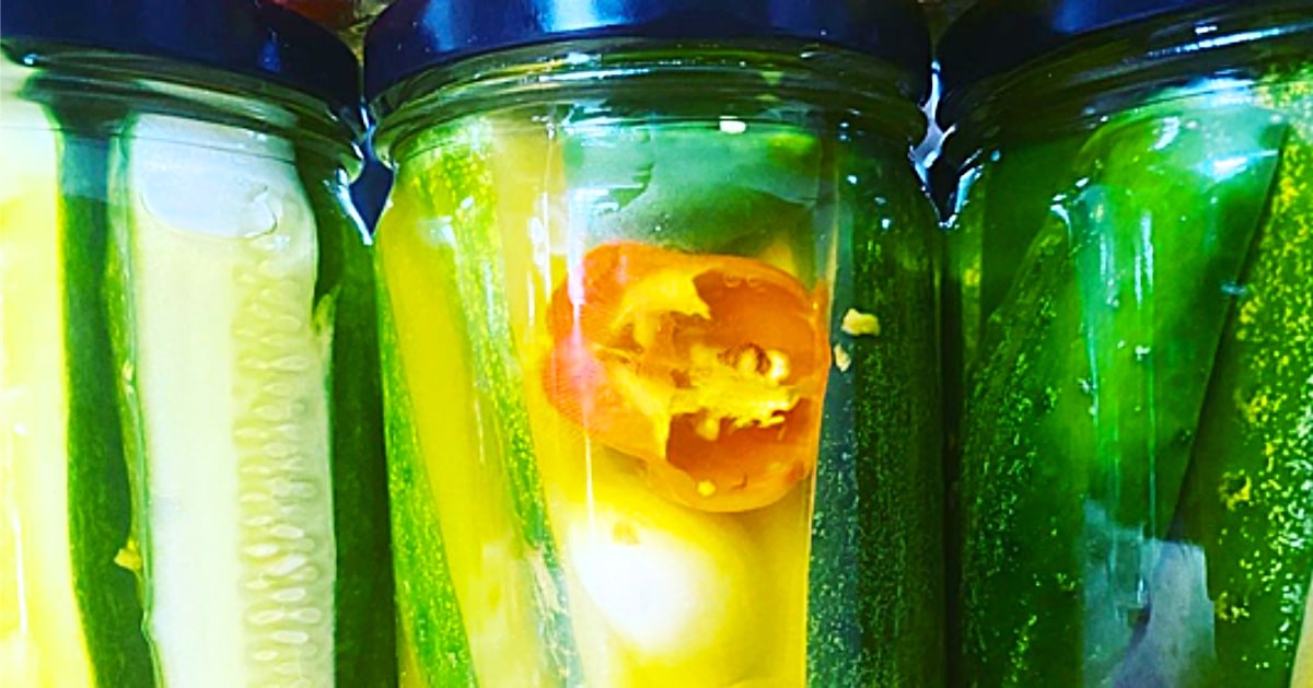 How To Make Easy Spicy Refrigerator Pickles