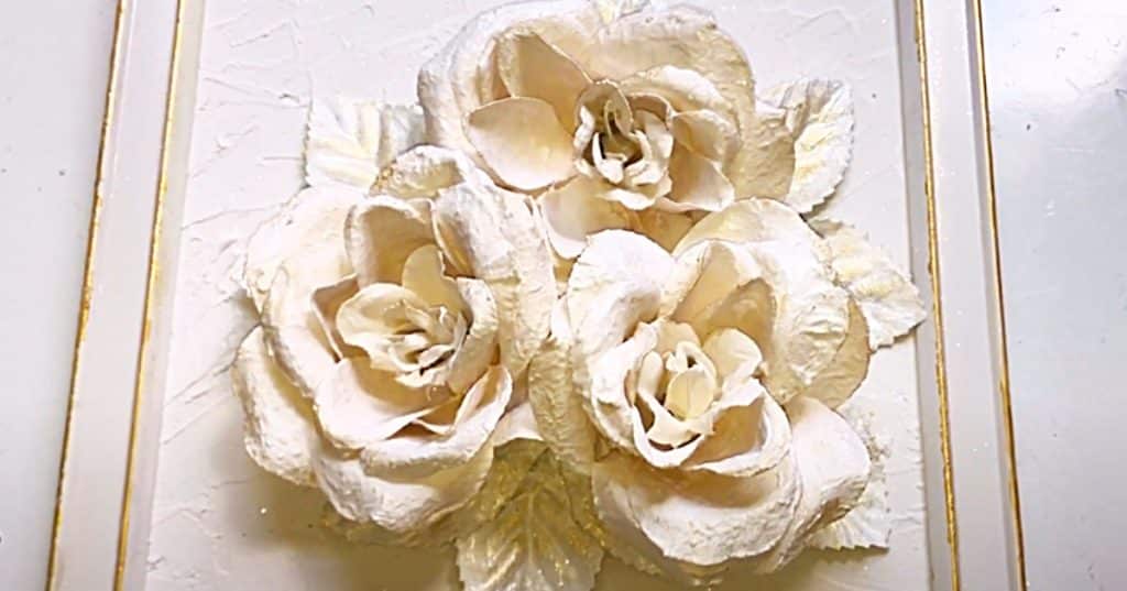 How To make A Plaster Flower Sculpture Wall Art Piece