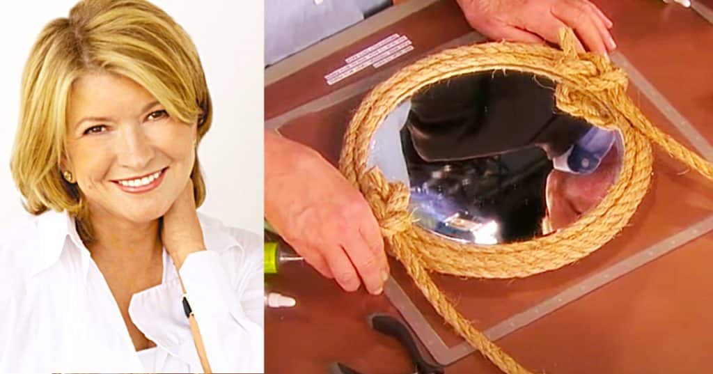 How To Make A Rope Mirror With Martha Stewart