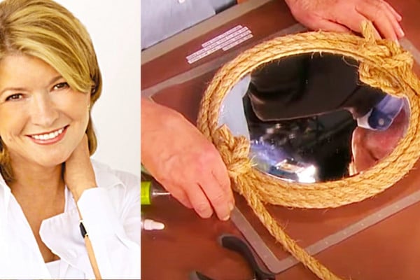 How To Make A Rope Mirror With Martha Stewart