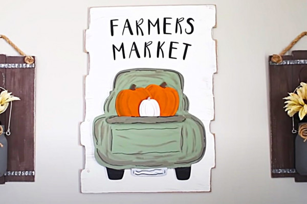 How To make a Dollar tree Truck Sign - DIY Thoughtful Message Sign - Dollar Tree Crafts