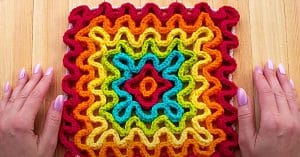 How To Crochet A Wavy Hot Pad
