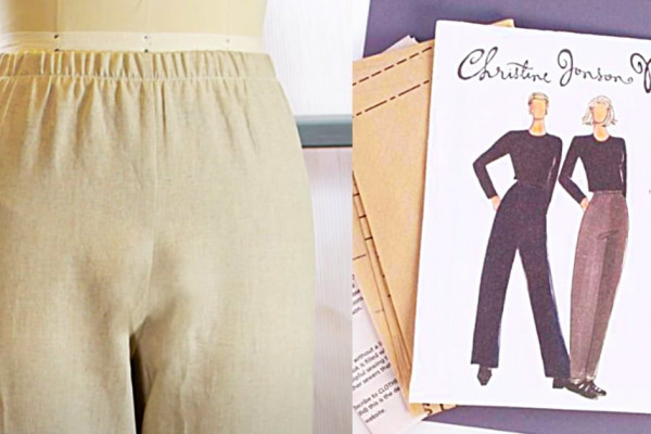 How To Make Wide Leg Pants - Sewing Pattern - Elastic Waist Pants