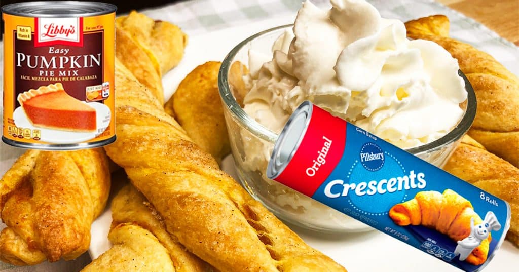 5-Ingredient Pumpkin Pie Twist Recipe | Canned Crescent Rolls | Fall Desserts