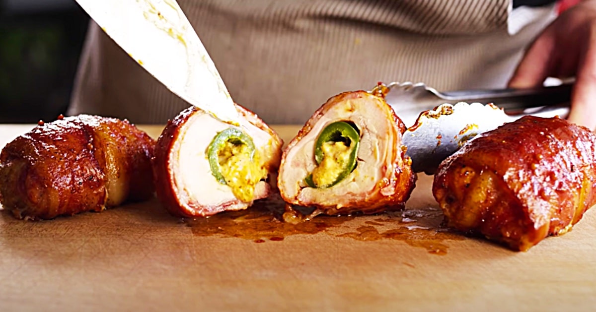 Bacon-Wrapped Jalapeno BBQ Chicken Recipe | DIY Joy Projects and Crafts Ideas