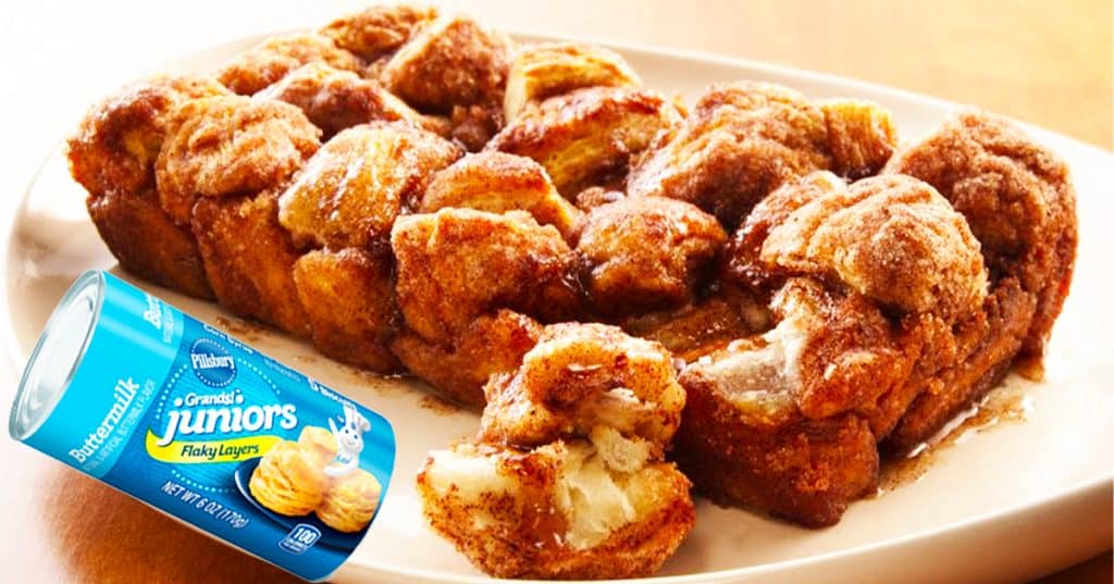Canned Biscuit Cinnamon Sugar Pull Apart Loaf Recipe - Pillsbury Recipes - Canned Biscuit Recipes