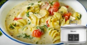 Creamy Italian Crockpot Chicken Noodle Soup Recipe