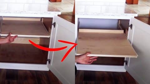 $10 DIY Roll Outs for Kitchen Cabinets | DIY Joy Projects and Crafts Ideas