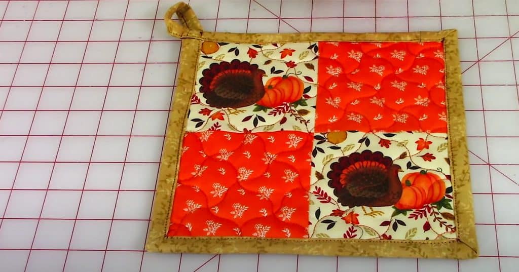 DIY Fall Pot Holders - Fall Sewing Crafts