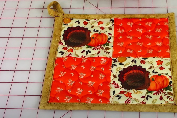 DIY Fall Pot Holders - Fall Sewing Crafts