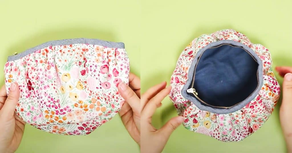 DIY Gathered Pouch - Sewing Projects - Easy Pouch