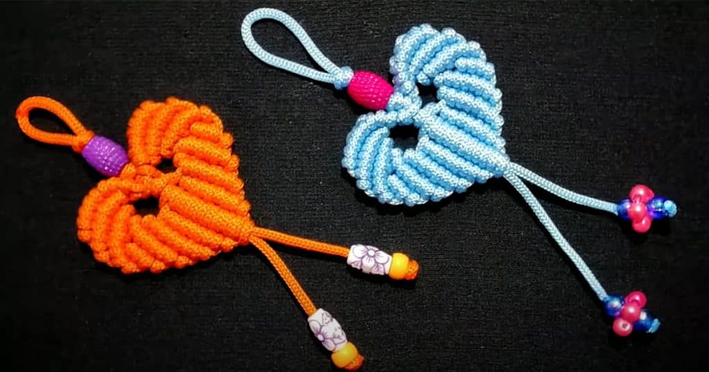 DIY Love Macrame Keychain - DIY Macrame Crafts