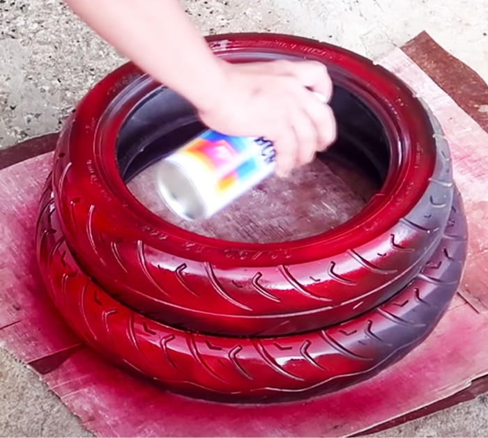 DIY Garden Tire - DIY Flower Pot - Garden Flower Pot Ideas