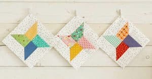 DIY Scrappy Star Block Quilt