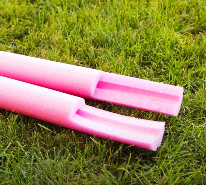 Use Pool Noodles To Make Wicked Witch Legs - DIY Pool Noodles
