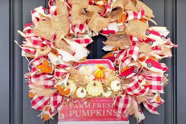 Dollar Tree DIY Fall Wreath - Dollar Tree Crafts and Projects