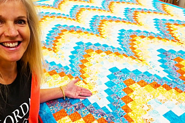 Bargello Quilt With Free Pattern - Donna Jordan Quilt Design - Homemade Blanket