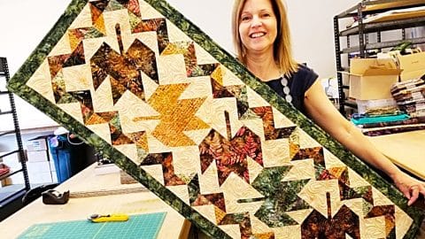 Fall Leaves Quilted Table Runner With Donna Jordan | DIY Joy Projects and Crafts Ideas