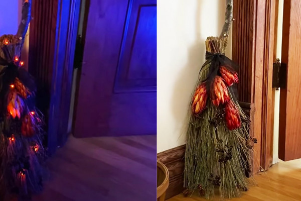 How To Make A Witch Broom - DIY Halloween Decor