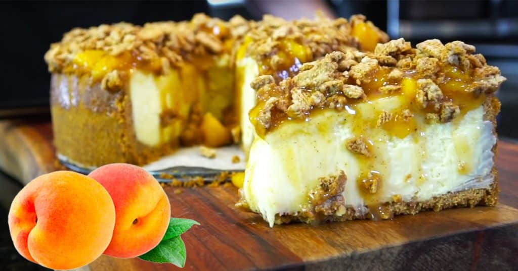 How To Make Peach Cobbler Cheesecake - Peach Cobbler Recipe - Cheesecake Recipe