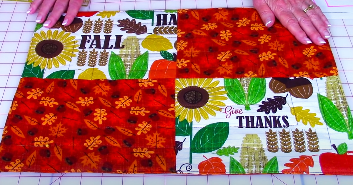 How To Sew Fall Placemats | DIY Joy Projects and Crafts Ideas