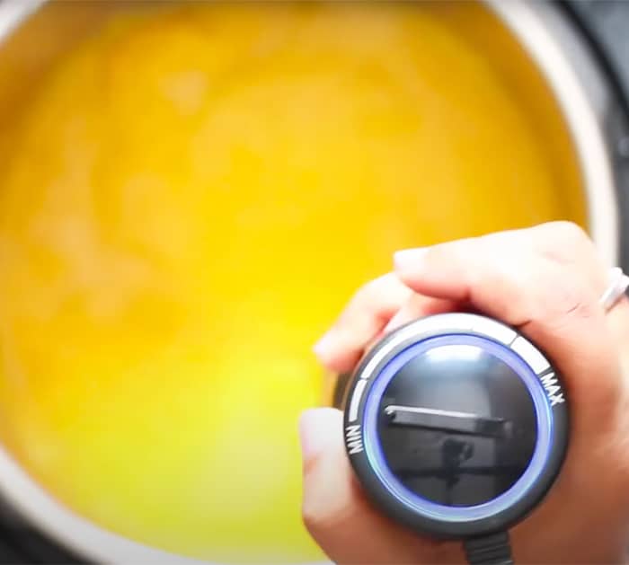 Blend The Vegetables To Make Butter Nut Squash Soup - Instant Pot Recipes