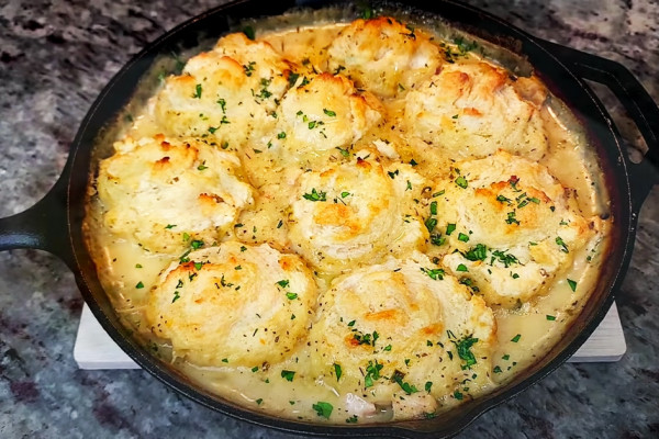 One-Pot Chicken And Biscuits Recipe - One-Pot Recipes - Chicken Recipes