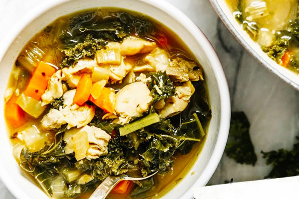 One-Pot Healing Chicken Vegetable Soup - Soup Recipes - Fall Recipes