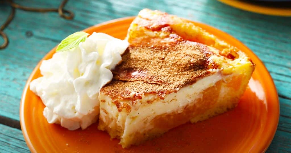 Peaches and Cream Pie Recipe - Peaches Recipe - Pie Recipes