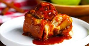 Salted Caramel Apple Cinnamon Rolls Recipe