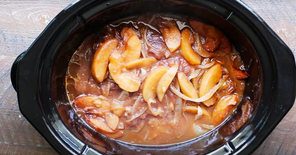 Slow Cooker Apple Butter Pork Chops Recipe - Crockpot Recipes - Pork Chop Recipe