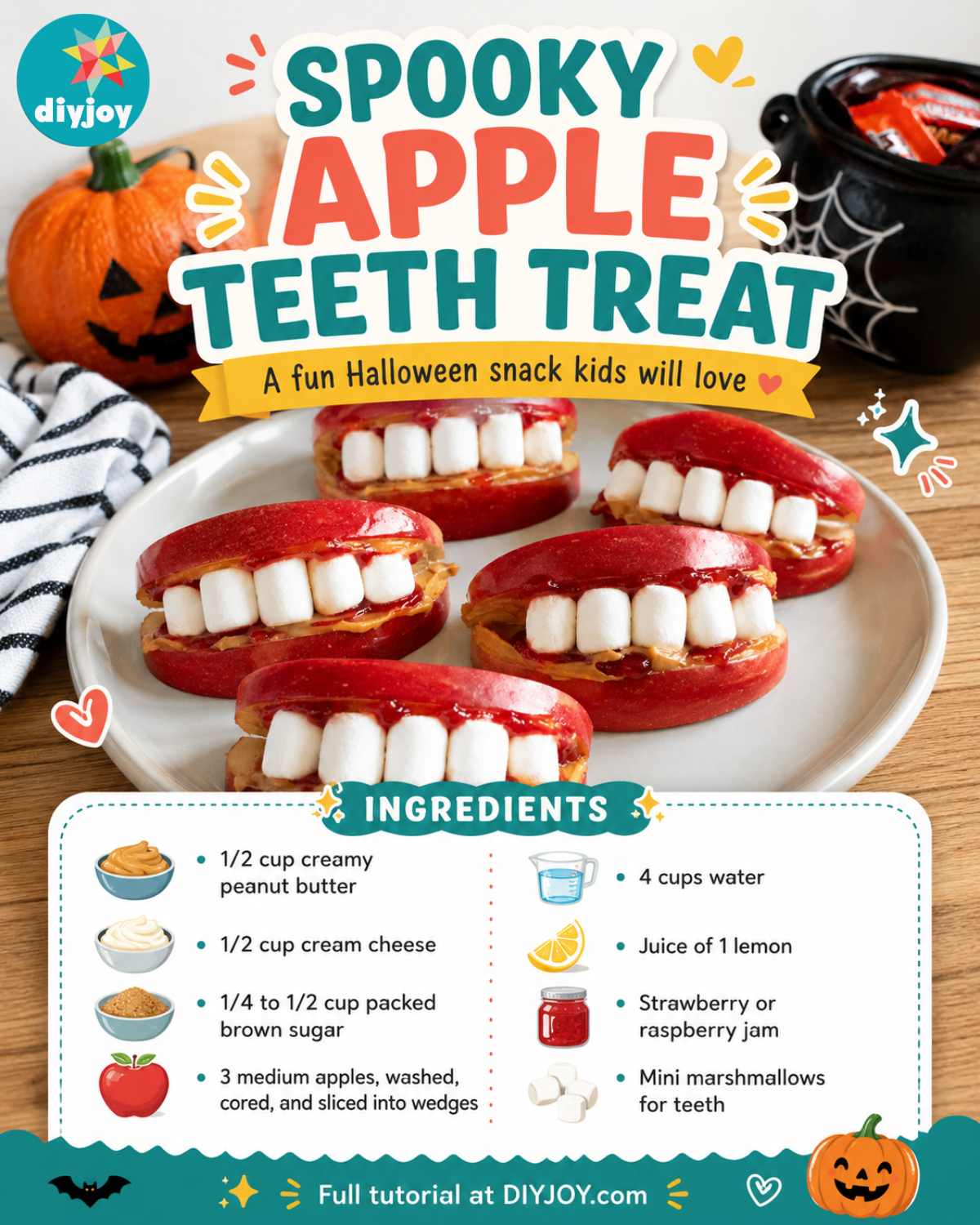 Halloween Spooky Apple Teeth