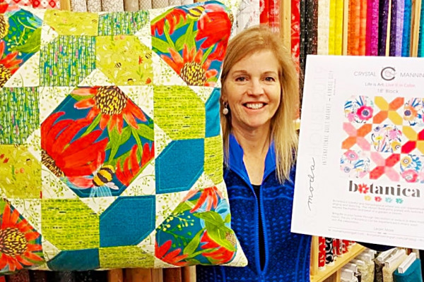 How To Sew A Botanica Pillow - Donna Jordan Quilt Design - Free Quilted Pillow Pattern