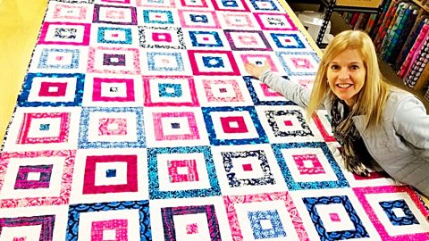 Striped Squares Fat Quarter Quilt With With Free Pattern | DIY Joy Projects and Crafts Ideas