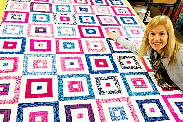 How To Make A Squares Quilt - Fat Quarter Quilt - Free Quilt Pattern