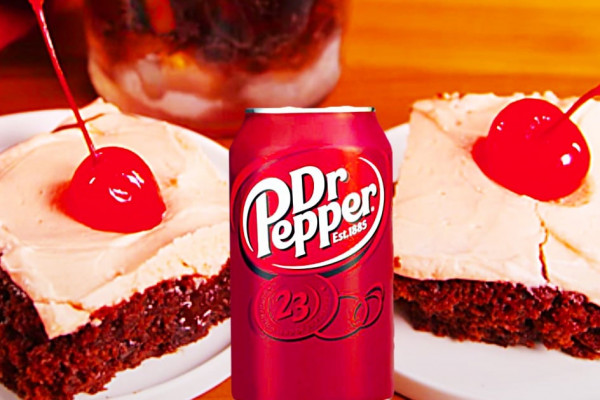 Dr. Pepper Poke Cake Recipe - Easy Cake Recipes Dessert Ideas