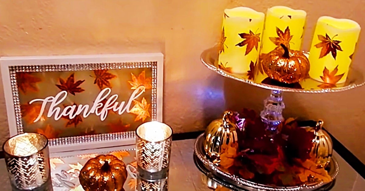 DIY Dollar Tree Fall Lighting Idea | DIY Joy Projects and Crafts Ideas