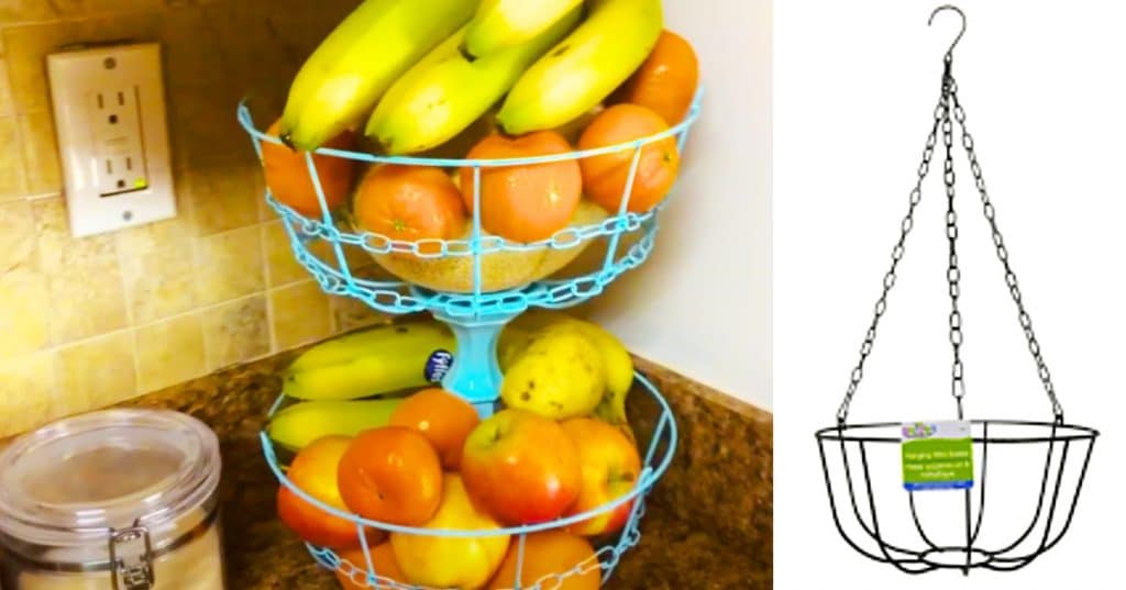 DIY Dollar Tree Fruit Basket Stand -DIY Dollar Tree Decor - Kitchen Decor Ideas
