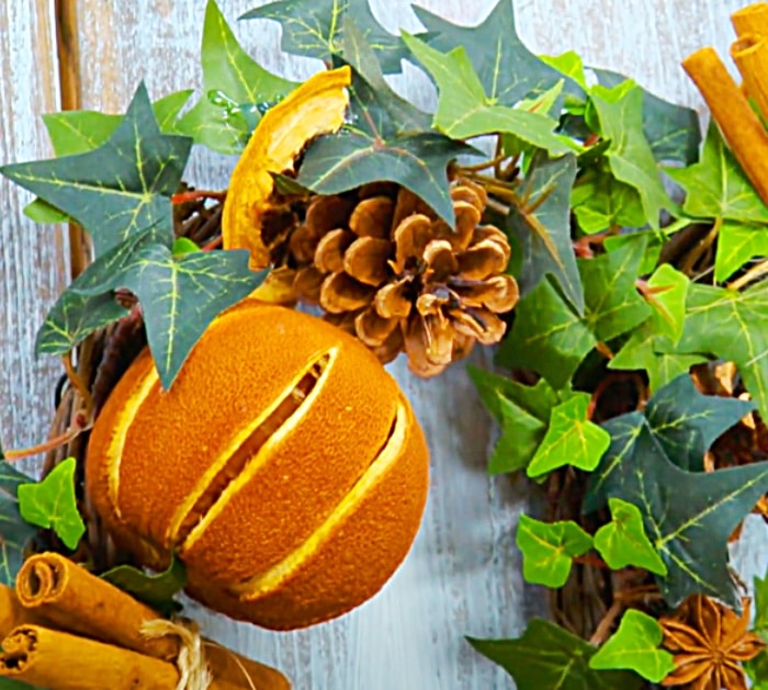 DIY Fall Wreath Ideas - Ivy And Fruit Wreath - Autumn Decor For The Home