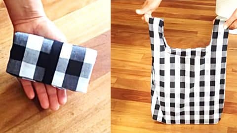 How To Make A Reusable Fabric Grocery Bag | DIY Joy Projects and Crafts Ideas