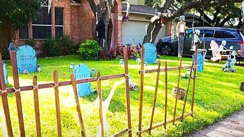 DIY Halloween Fence Yard Decoration | DIY Joy Projects and Crafts Ideas